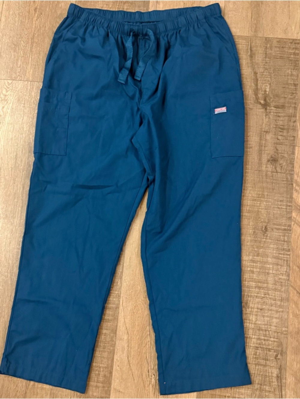 Cherokee Workwear Scrub Pants Women's XL Teal Drawstring Medical Uniform 4000